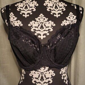 Panache Envy Side Support Balconette Bra 36E Black